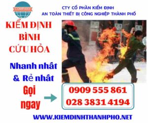 Hình ảnh kiểm định bình cứu hỏa