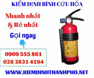 Hình ảnh kiểm định bình cứu hỏa