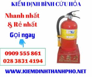 Hình ảnh kiểm định bình cứu hỏa