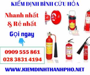 Hình ảnh kiểm định bình cứu hỏa