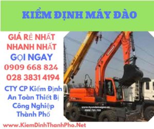 hình ảnh kiểm định máy đào