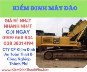 hình ảnh kiểm định máy đào