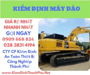 hình ảnh kiểm định máy đào