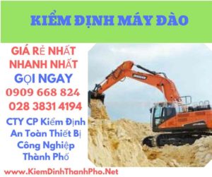 hình ảnh kiểm định máy đào