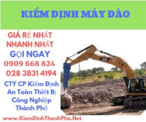 hình ảnh kiểm định máy đào