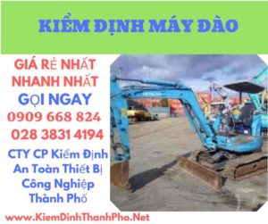 hình ảnh kiểm định máy đào