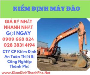 hình ảnh kiểm định máy đào