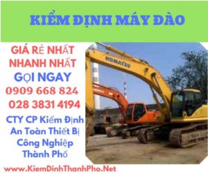 hình ảnh kiểm định máy đào