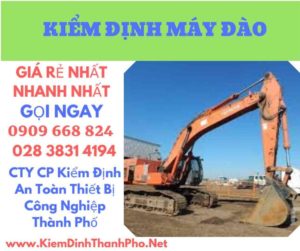 hình ảnh kiểm định máy đào