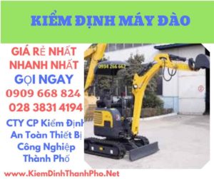 hình ảnh kiểm định máy đào