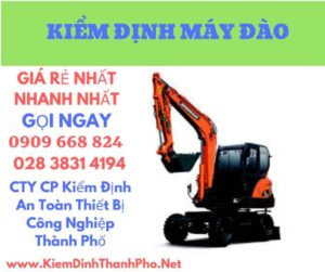 hình ảnh kiểm định máy đào