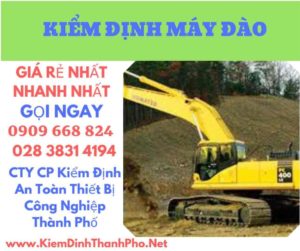 hình ảnh kiểm định máy đào