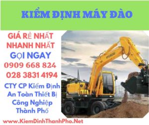 hình ảnh kiểm định máy đào