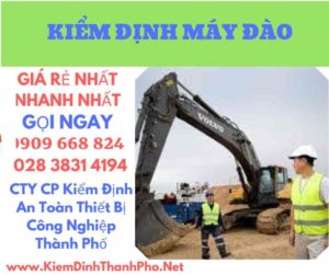 hình ảnh kiểm định máy đào