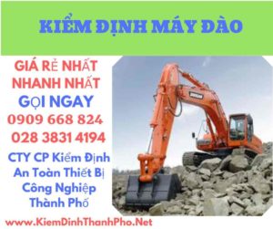 hình ảnh kiểm định máy đào