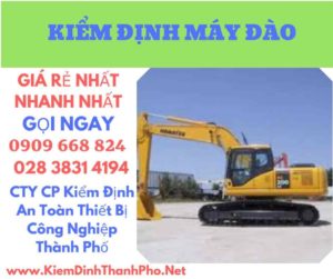 hình ảnh kiểm định máy đào