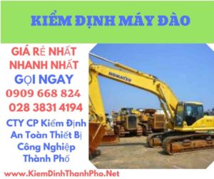 hình ảnh kiểm định máy đào