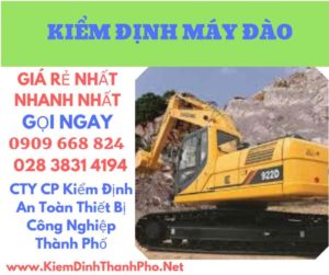 hình ảnh kiểm định máy đào