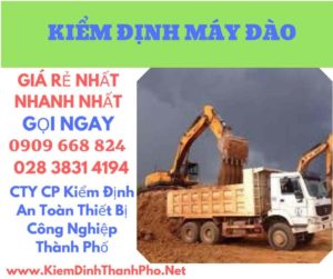 hình ảnh kiểm định máy đào