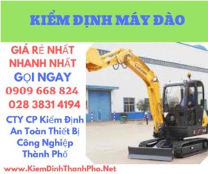 hình ảnh kiểm định máy đào