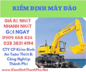 hình ảnh kiểm định máy đào