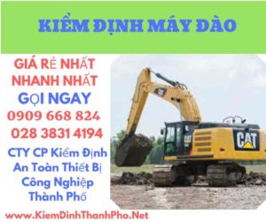 hình ảnh kiểm định máy đào