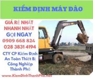 hình ảnh kiểm định máy đào