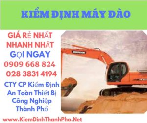 hình ảnh kiểm định máy đào