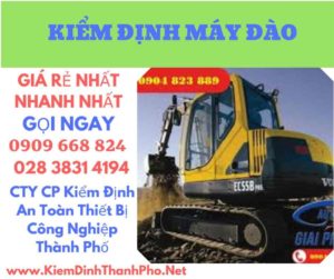 hình ảnh kiểm định máy đào