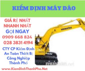 hình ảnh kiểm định máy đào