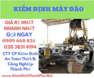 hình ảnh kiểm định máy đào