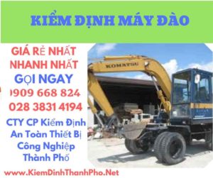 hình ảnh kiểm định máy đào