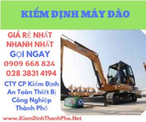 hình ảnh kiểm định máy đào