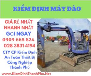 hình ảnh kiểm định máy đào