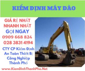 hình ảnh kiểm định máy đào