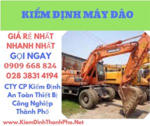 hình ảnh kiểm định máy đào