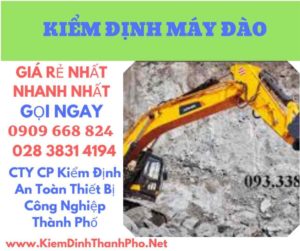 hình ảnh kiểm định máy đào