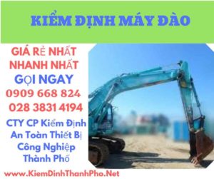 hình ảnh kiểm định máy đào