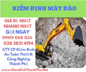 hình ảnh kiểm định máy đào