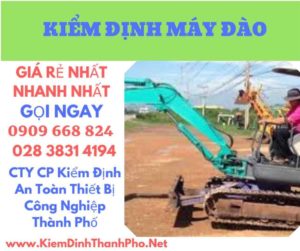 hình ảnh kiểm định máy đào