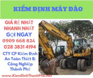 hình ảnh kiểm định máy đào