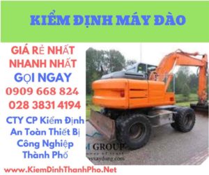 hình ảnh kiểm định máy đào