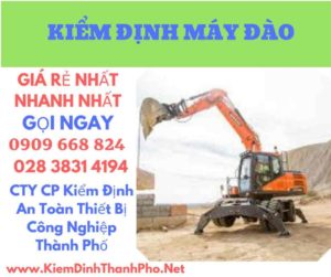 hình ảnh kiểm định máy đào