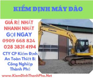 hình ảnh kiểm định máy đào