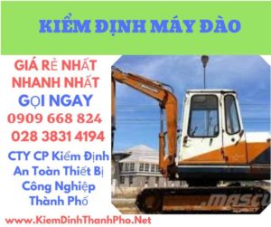 hình ảnh kiểm định máy đào