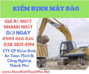 hình ảnh kiểm định máy đào