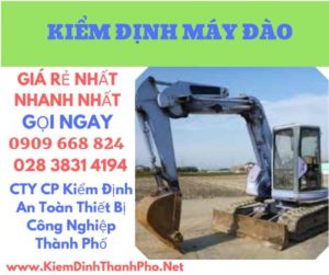 hình ảnh kiểm định máy đào