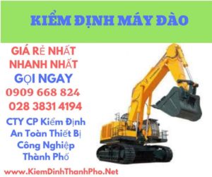 hình ảnh kiểm định máy đào