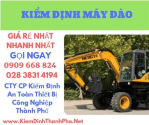 hình ảnh kiểm định máy đào