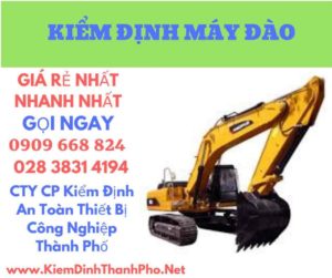 hình ảnh kiểm định máy đào